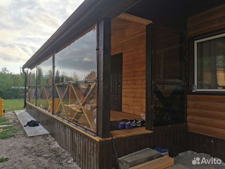 Мягкие пвх окна на беседку