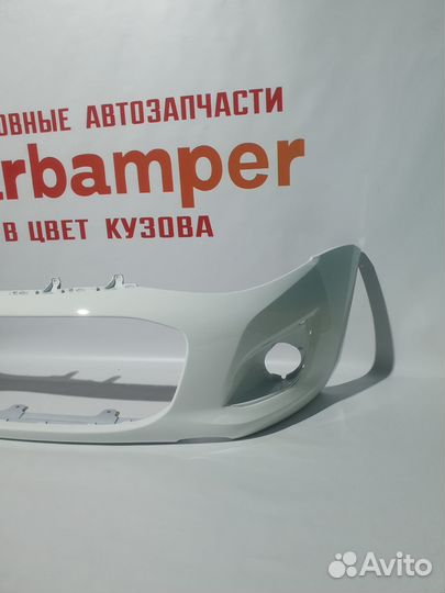 Бампер передний LADA Kalina 2 цвет белое облако