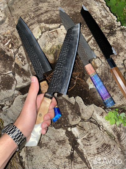 Кованные японские шеф ножи