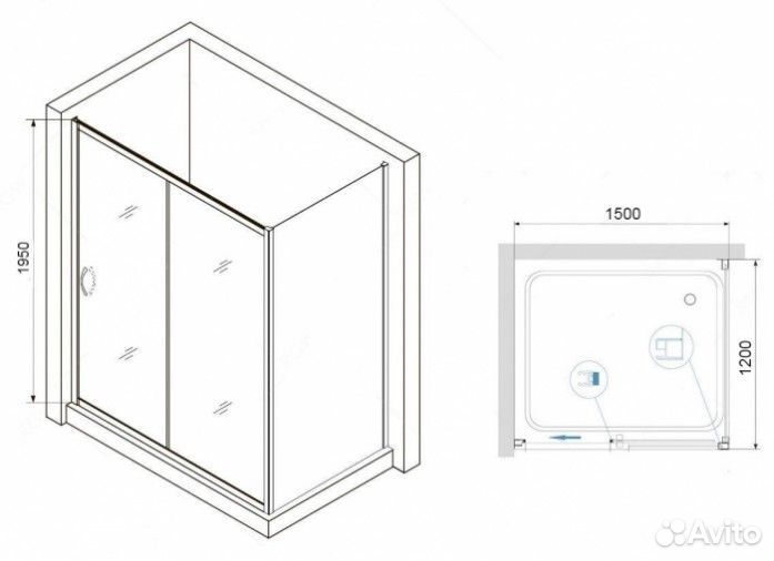 Душевой уголок RGW Passage PA-76 150x120 прозрачный