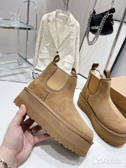 UGG Neumel Platform Chelsea Chestnut Угги 39