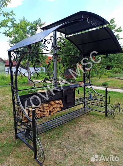Мангал с крышей