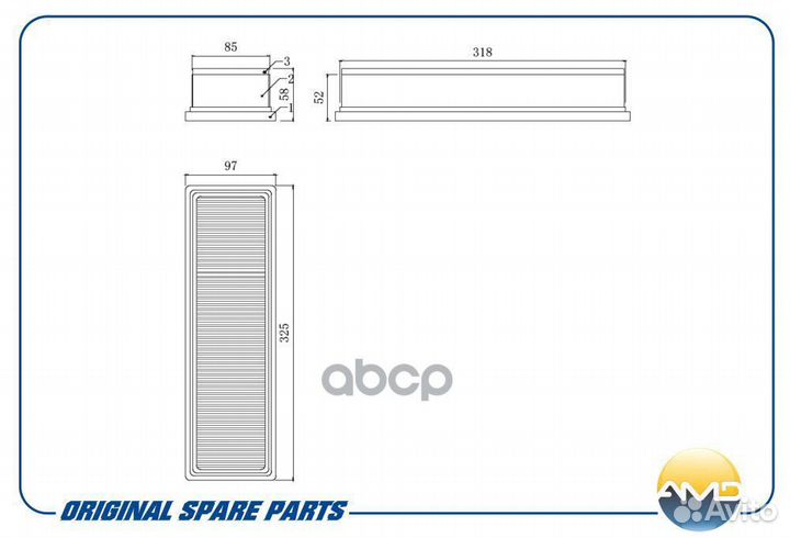 Фильтр воздушный amdfa778 AMD
