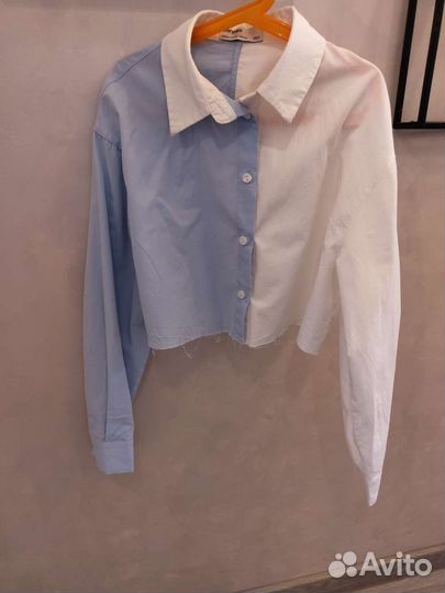 Рубашка белая bershka