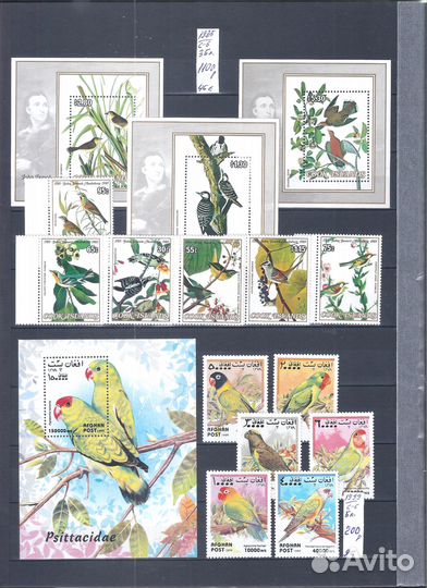 Марки.Птицы 2