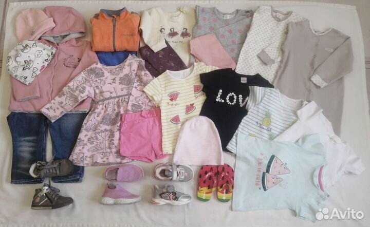 Вещи одежда пакетом для девочки 80 86