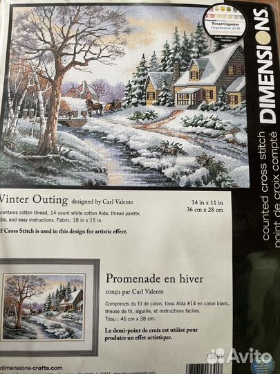 Набор для вышивания крестом dimensions