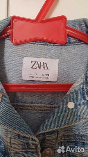 Джинсовая куртка zara для девочки