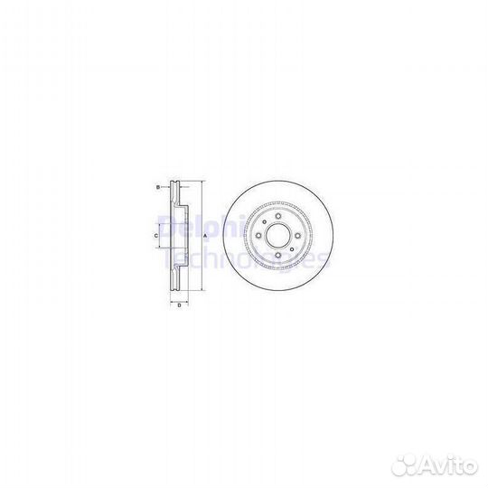 Диск тормозной KIA RIO IV 17/hyundai i20