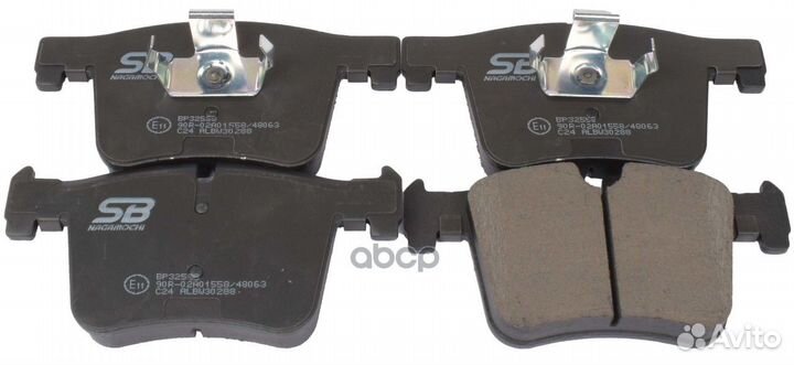 Колодки тормозные дисковые передние BP32558 SB