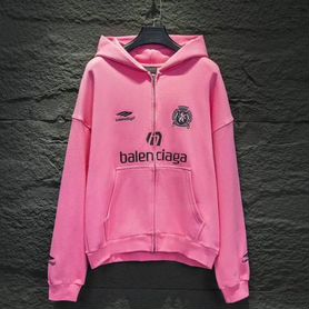 Зип худи Balenciaga Soccer Tokyo Pink Zip hoodie