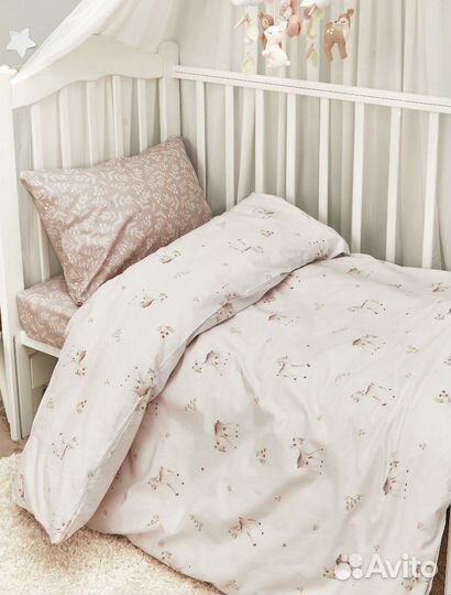 Постельное белье в кроватку для новорожденного
