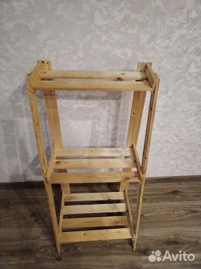 Стеллаж деревянный для цветов