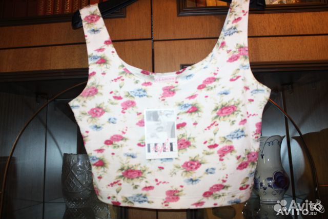 Кроп - топ для фитнеса, тенниса Clarins Оригинал