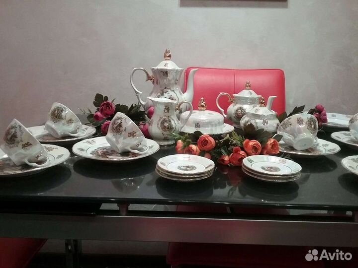 Чайный сервиз Мадонна,фарфор оригинал, новый, ГДР