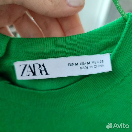 Кофта зелёная zara 42 размер