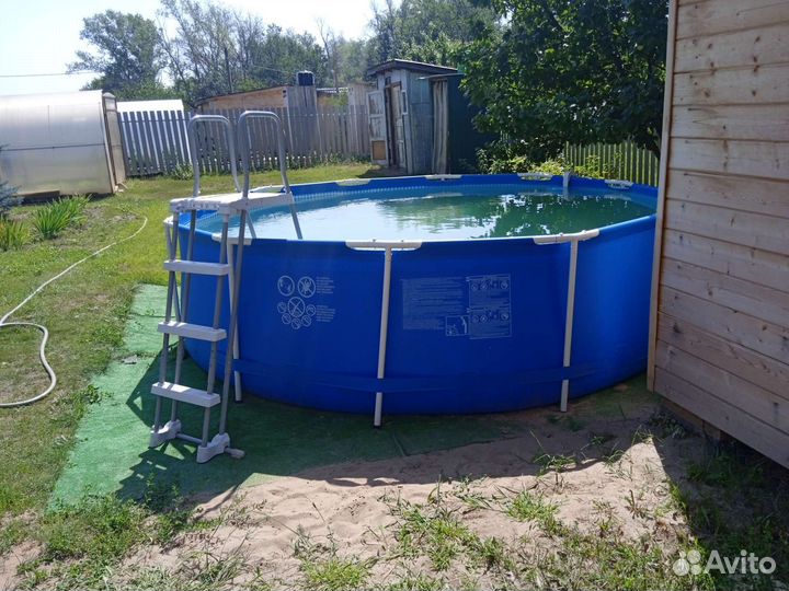 Каркасный бассейн intex бу