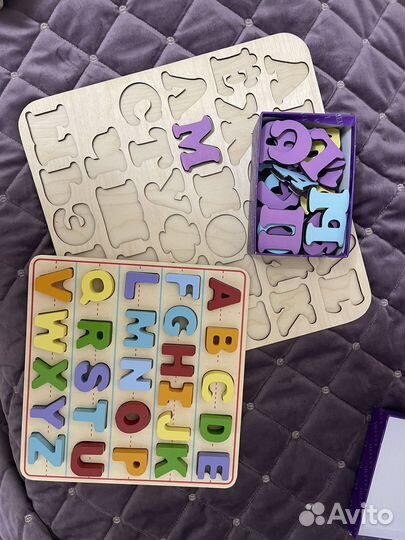 Альфавит английский и русский пазл