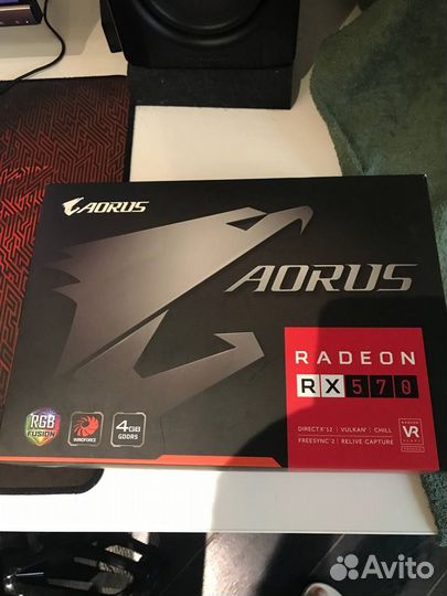 Видеокарта aorus radeon RX 570 4gb gddr5