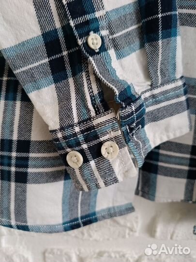 Рубашка в клетку мужская размер m