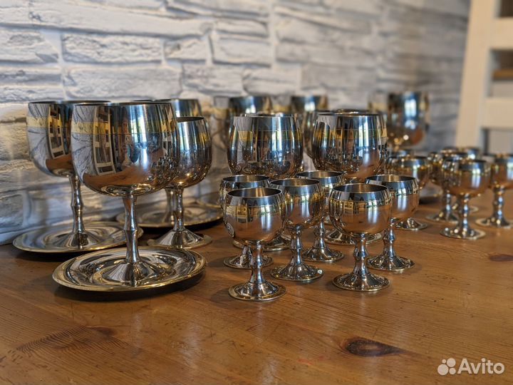 Zepter набор Принц бокалы, рюмки, блюдца, поднос