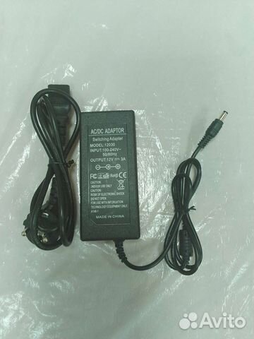 Блок питания 12V 3A. Новый