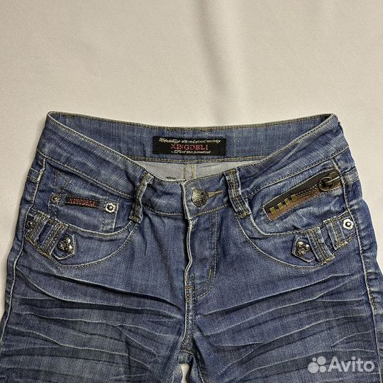 Джинсы клеш y2k винтаж