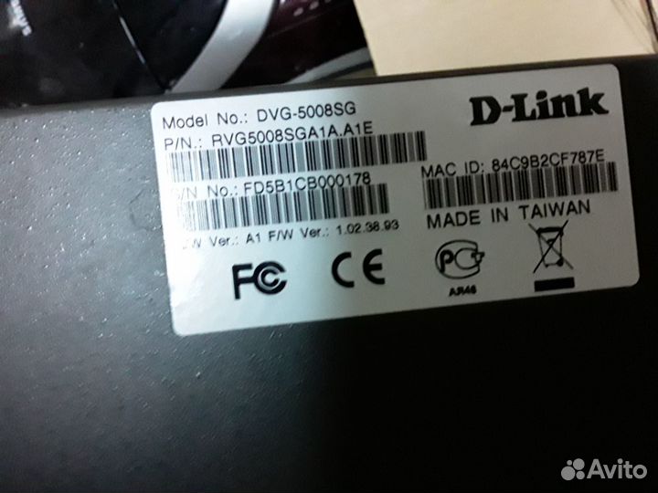 Шлюз D-Link DVG-5008SG