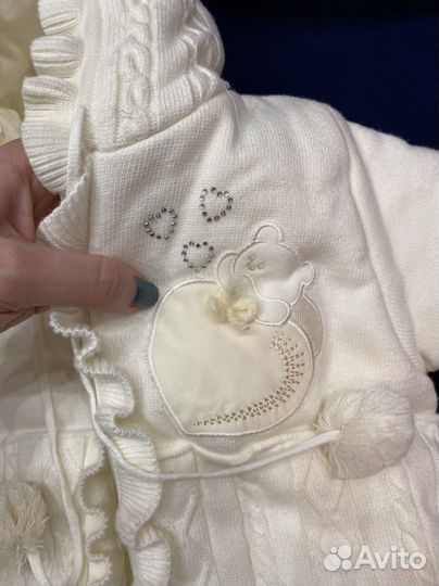 Конверт трикотажный утепленный на выписку