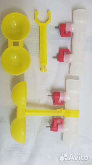 Комплект поилок 100 шт Двойные поилки