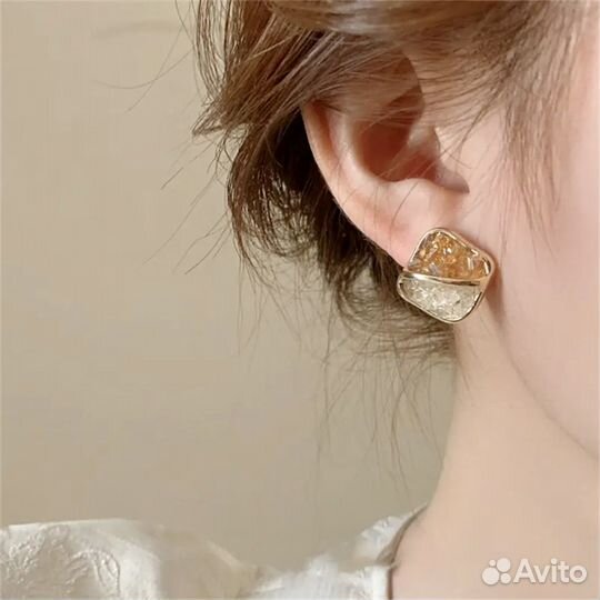 Серьги сверкающие