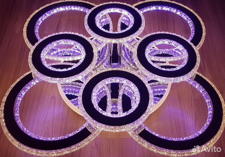 Светодиодная люстра 8040/4+4 CHR