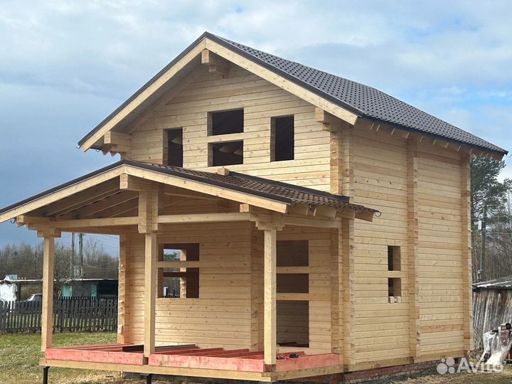 Готовый дом из профилированного бруса