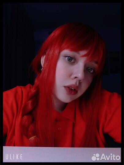 Парик Макима, красный