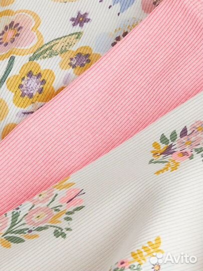 Next комплект в рубчик футболка, шорты, леггинсы 4