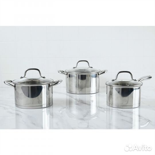 Кастрюля ковш 3,6 2,5 1,8 Berkraft Prime индукция+