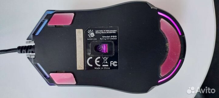 Игровая мышь проводная A4Tech Bloody P93, 8 кнопок