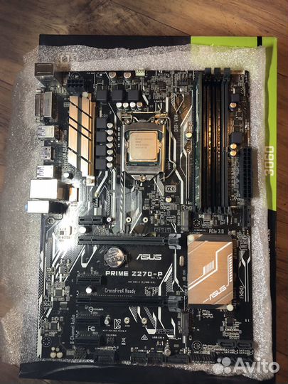 Материнская плата asus z270/celeron 3900/4 ddr4