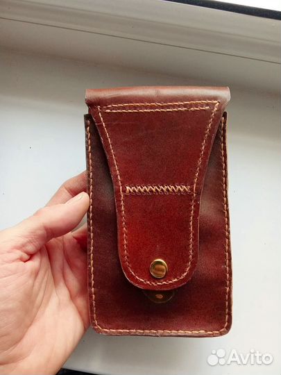 Сумочка поясная для телефона редми А3 кожаная