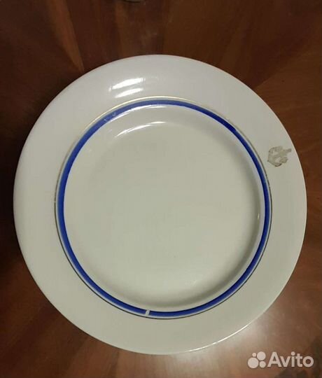 Тарелка вмф и Часть сервиза Золотая лента