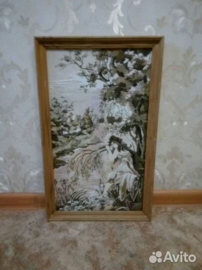 Картина на дереве. Гобелен