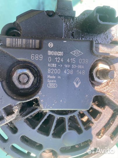 Генератор renault logan 1.4 1.6