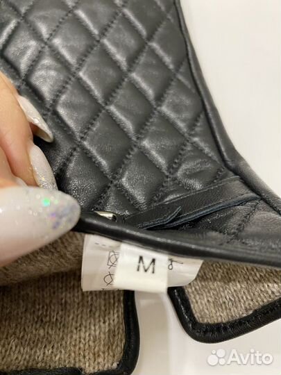 Перчатки женские кожаные новые