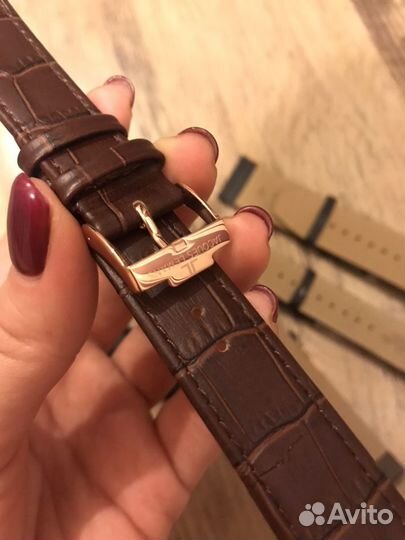 Кожаный ремень для часов