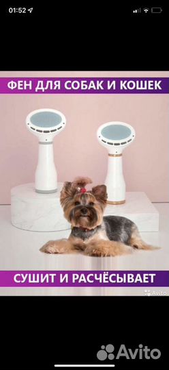 Щетка фен для собак-кошек