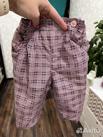 Утепленные брюки для девочки 68р