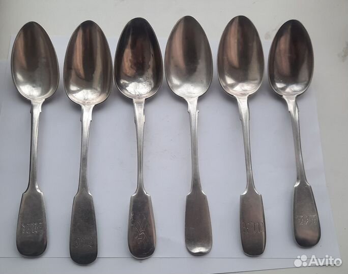 Царская столовая серебряная ложка 84 пробы