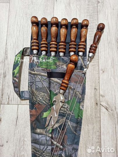 Набор шампуров в чехле 