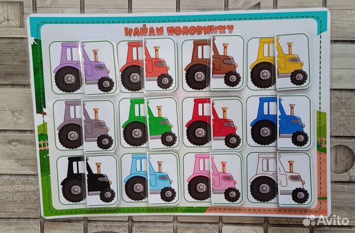 Развивающая игра на липучках