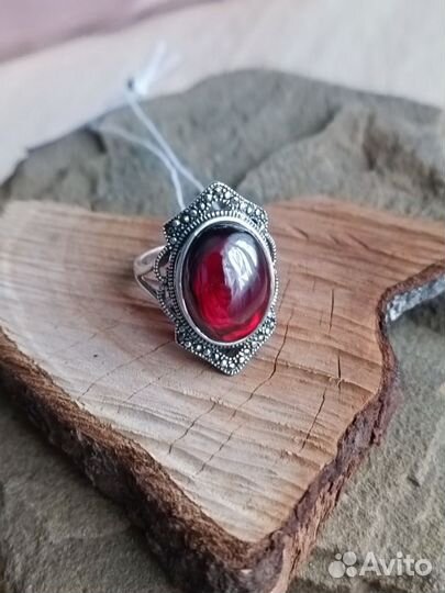 Комплект серебро 925 с гранатом